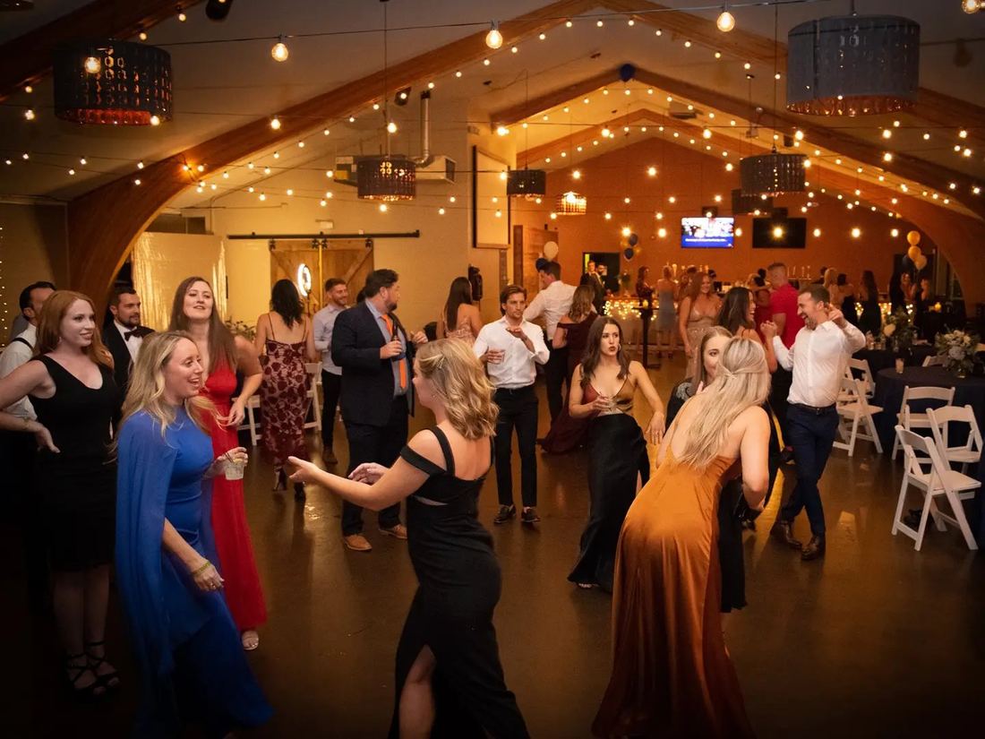 Guests filling the dance floor at the Inaugural Fall Ball